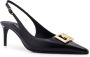 Dolce & Gabbana Monogram Leren Slingback met DG Logo Black Dames - Thumbnail 2