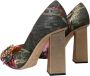 Dolce & Gabbana Multicolor Bloemen Jacquard Kristal Hakken Pumps Multicolor Dames - Thumbnail 12