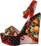 Dolce & Gabbana Multicolor Brokaat Plateauhak Sandalen Multicolor Dames - Thumbnail 5