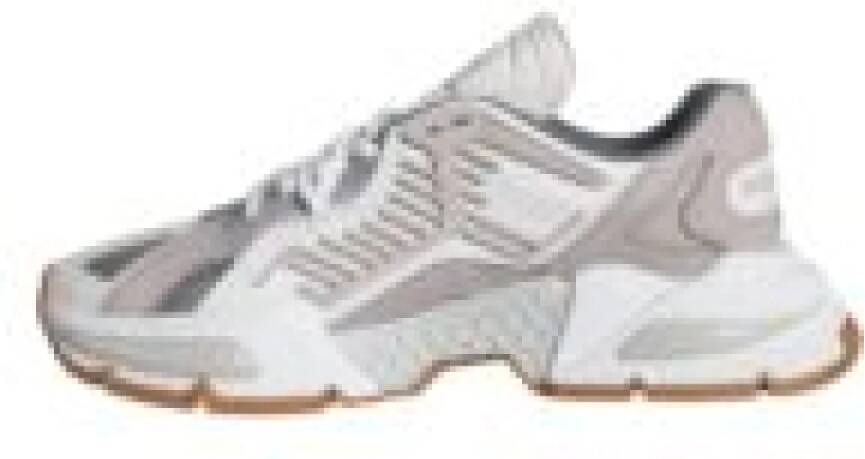 Dolce & Gabbana Multicolor Leren Lage Sneakers Gray Heren