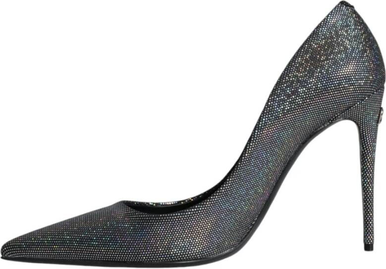 Dolce & Gabbana Multicolor Leren Stiletto Pumps met Logo Black Dames