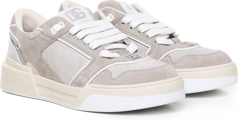 Dolce & Gabbana Beige Sneakers met Logo Beige Heren