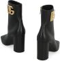 Dolce & Gabbana Nappa Enkellaarzen Uitgesneden Detail Black Dames - Thumbnail 3