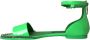 Dolce & Gabbana Neon Groene Kristal Enkelband Sandalen Green Dames - Thumbnail 5