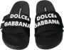 Dolce & Gabbana Neopreen Slide Flats met Logo Detailing Black Dames - Thumbnail 2