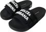 Dolce & Gabbana Neopreen Slide Flats met Logo Detailing Black Dames - Thumbnail 3