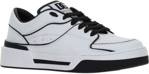 Dolce & Gabbana Nieuwe Roma Sneakers met Contrasterende Details White Heren