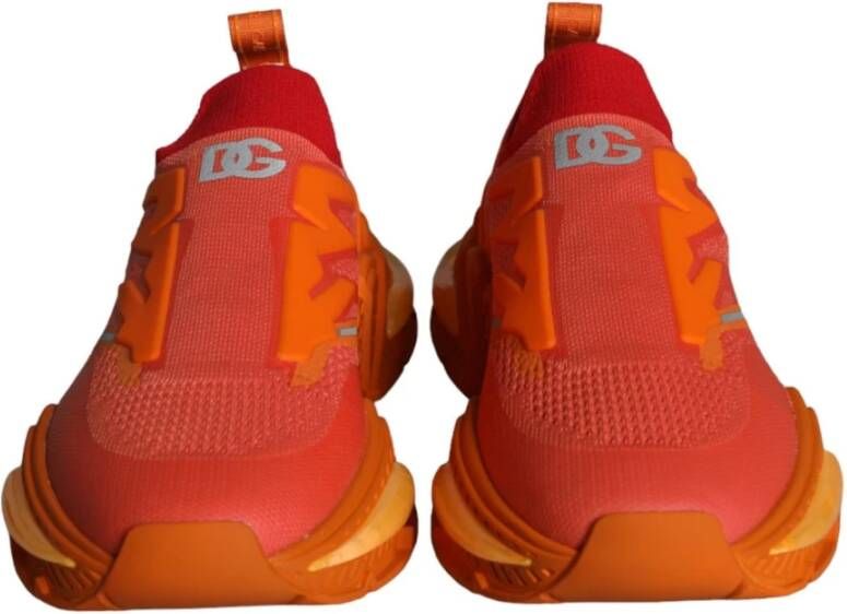 Dolce & Gabbana Oranje Logo Lage Sneakers Orange Heren