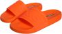 Dolce & Gabbana Oranje Logo Rubber Slippers Sandalen Orange Dames - Thumbnail 3