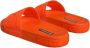 Dolce & Gabbana Oranje Logo Rubber Slippers Sandalen Orange Dames - Thumbnail 4