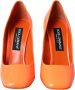 Dolce & Gabbana Oranje Patent Leren Logo Hakken Pumps Orange Dames - Thumbnail 8