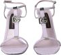 Dolce & Gabbana Paarse Leren Enkelband Hakken Sandalen Purple Dames - Thumbnail 8