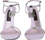 Dolce & Gabbana Paarse Leren Enkelband Hakken Sandalen Purple Dames - Thumbnail 15