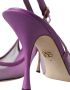 Dolce & Gabbana Paarse Leren Mesh Slingback Hakken Purple Dames - Thumbnail 18