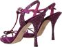 Dolce & Gabbana Paarse Strass Enkelband Sandalen Purple Dames - Thumbnail 4