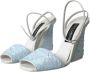 Dolce & Gabbana Paillet Enkelband Sandalen Blue Dames - Thumbnail 3