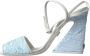 Dolce & Gabbana Paillet Enkelband Sandalen Blue Dames - Thumbnail 5