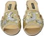 Dolce & Gabbana Paillet Hakken Sandalen Goud Zilver Yellow Dames - Thumbnail 2