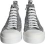 Dolce & Gabbana Pailletten High Top Sneakers Zilver Wit Gray Heren - Thumbnail 2