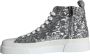 Dolce & Gabbana Pailletten High Top Sneakers Zilver Wit Gray Heren - Thumbnail 5