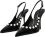 Dolce & Gabbana Parel Slingback Pumps met Faux Parels Black Dames - Thumbnail 8