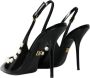 Dolce & Gabbana Parel Slingback Pumps met Faux Parels Black Dames - Thumbnail 9