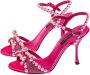 Dolce & Gabbana Parelversierde hoge hak sandalen Pink Dames - Thumbnail 6