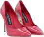 Dolce & Gabbana Parelversierde Leren Pumps Red Dames - Thumbnail 2