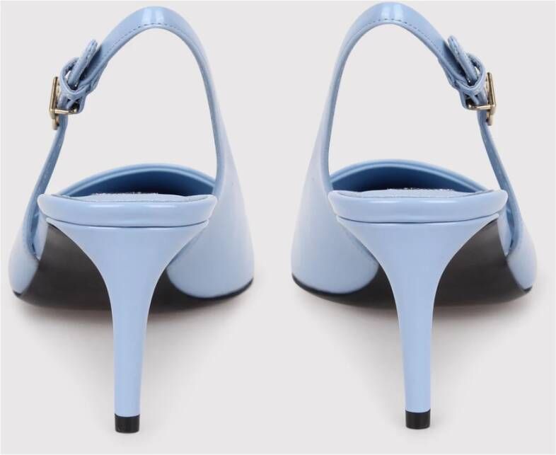 Dolce & Gabbana Patent Slingback Pumps met hoge hak Blue Dames