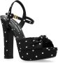 Dolce & Gabbana Plateau Sandalen Bianca Black Dames - Thumbnail 4