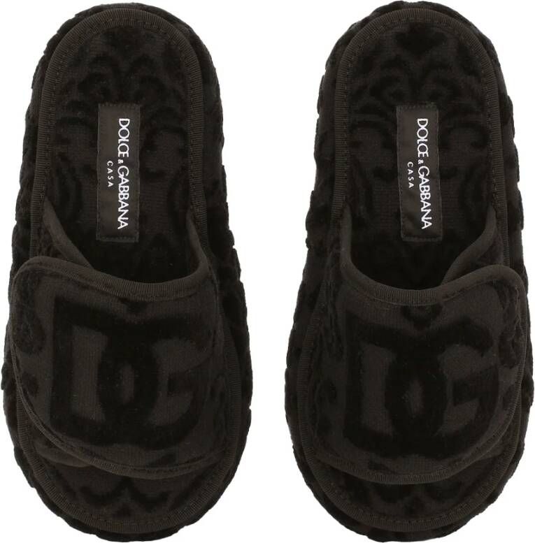 Dolce & Gabbana Plateau Slippers met Plateau Black Dames