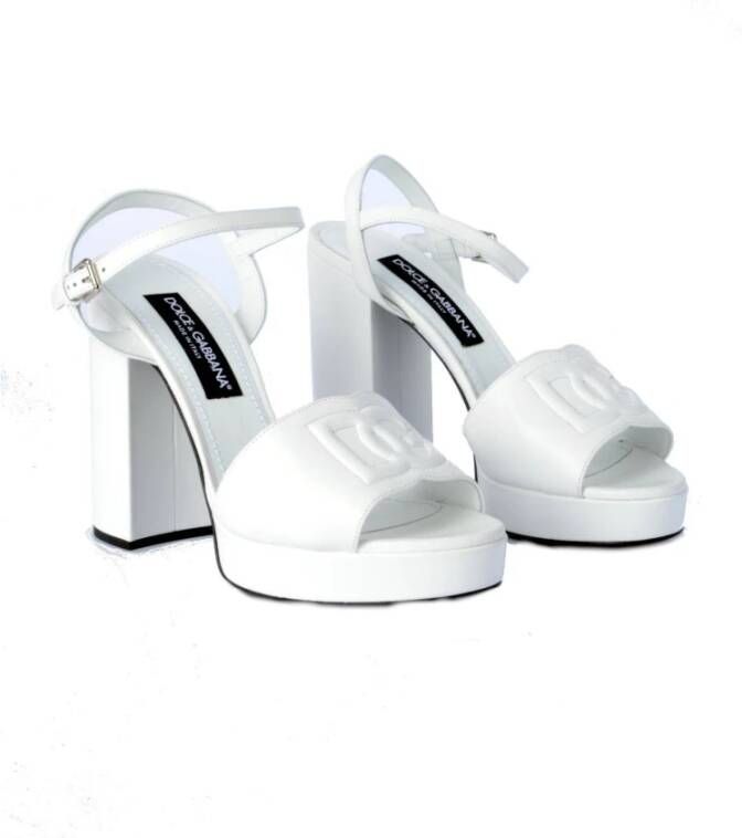 Dolce & Gabbana Platform Keira Sandalen White Dames