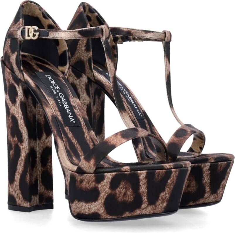 Dolce & Gabbana Platform Leo Schoenen Brown Dames