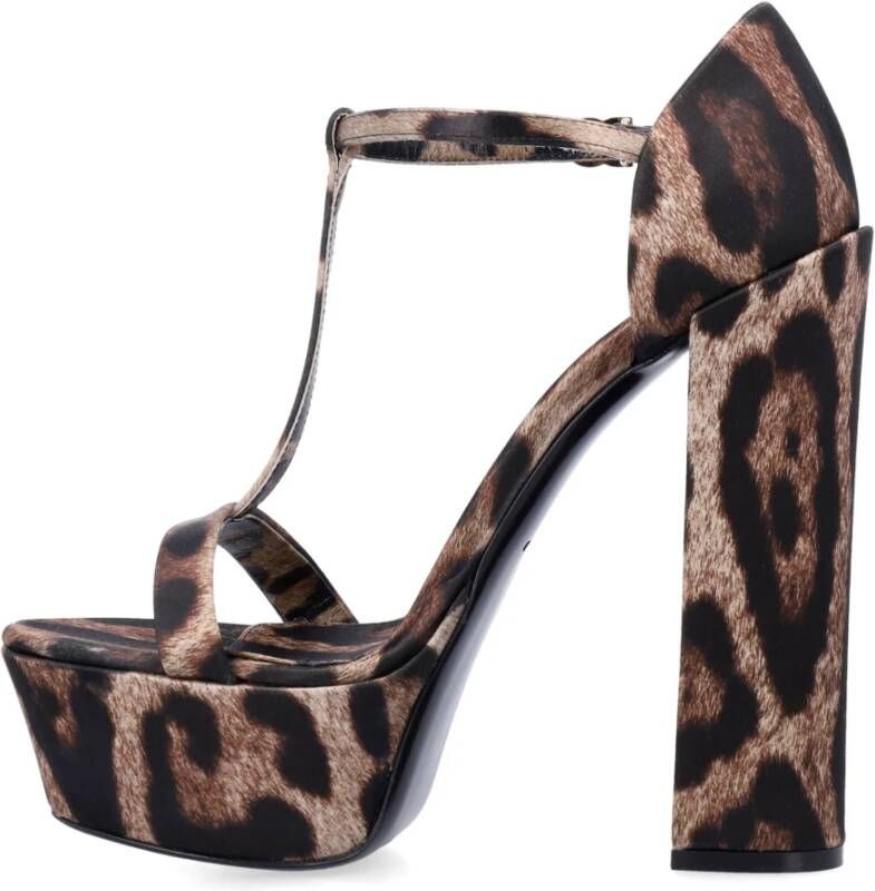 Dolce & Gabbana Platform Leo Schoenen Brown Dames