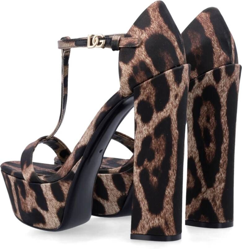 Dolce & Gabbana Platform Leo Schoenen Brown Dames