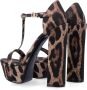 Dolce & Gabbana Platform Leo Schoenen Brown Dames - Thumbnail 4