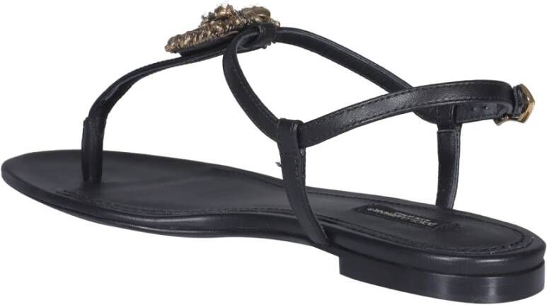 Dolce & Gabbana Platte sandalen Zwart Dames