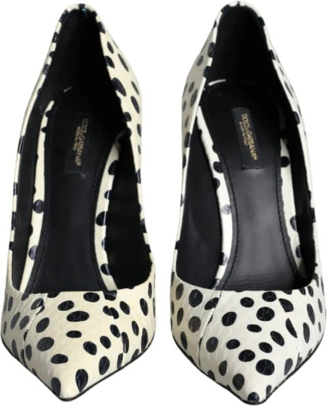 Dolce & Gabbana Polka Dot leren pumps Multicolor Dames