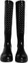 Dolce & Gabbana Polka Dot Rubber Kniehoge Laarzen Black Dames - Thumbnail 2