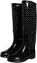 Dolce & Gabbana Polka Dot Rubber Kniehoge Laarzen Black Dames - Thumbnail 3