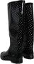 Dolce & Gabbana Polka Dot Rubber Kniehoge Laarzen Black Dames - Thumbnail 4