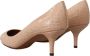 Dolce & Gabbana Beige Leren Puntige Hakken Pumps Schoenen Multicolor Dames - Thumbnail 3