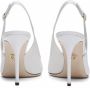 Dolce & Gabbana Embroidered Nappa Leather Slingbacks Wit Dames - Thumbnail 4