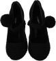 Dolce & Gabbana Zwarte Pom Blokhakken Mary Jane Schoenen Black Dames - Thumbnail 6