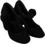 Dolce & Gabbana Zwarte Pom Blokhakken Mary Jane Schoenen Black Dames - Thumbnail 7