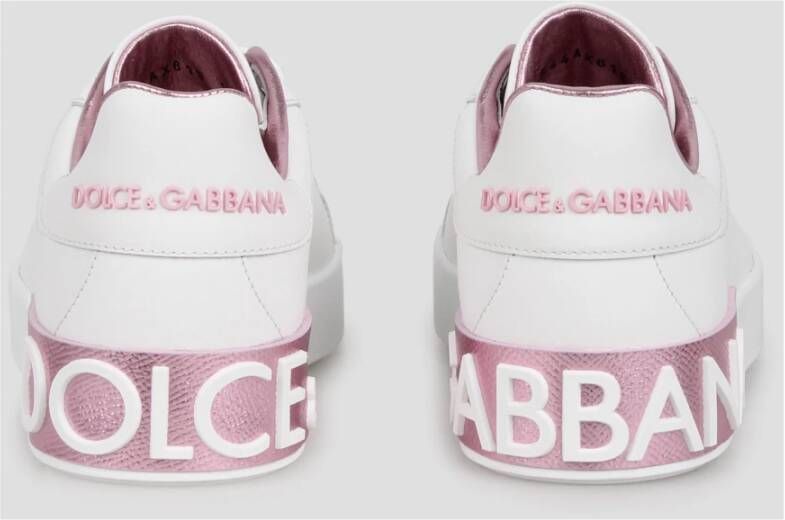 Dolce & Gabbana Portofino Appliqué Sneakers White Dames