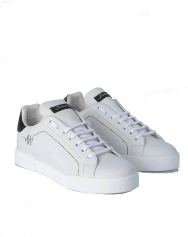 Dolce & Gabbana Portofino Klassieke Sneakers voor Vrouwen White Dames