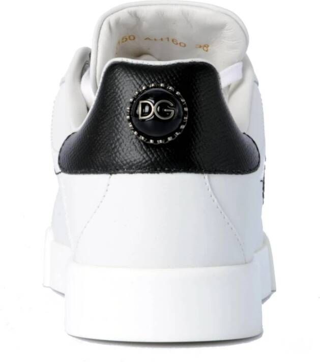 Dolce & Gabbana Portofino Klassieke Sneakers voor Vrouwen White Dames