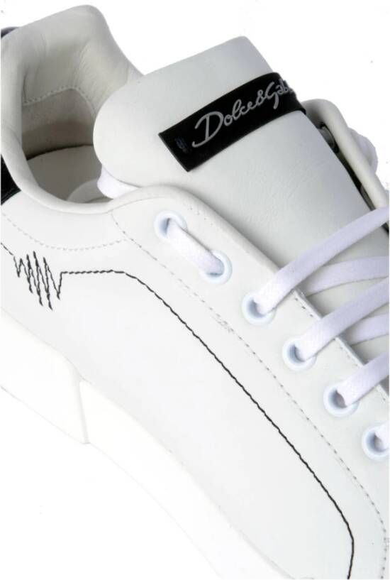 Dolce & Gabbana Portofino Klassieke Sneakers voor Vrouwen White Dames