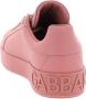 Dolce & Gabbana Portofino Leren Sneakers Pink Dames - Thumbnail 12